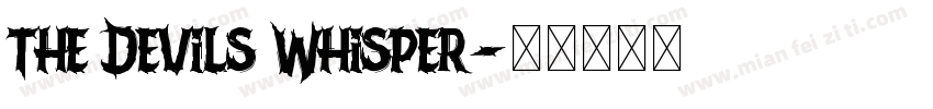 The Devils Whisper字体转换